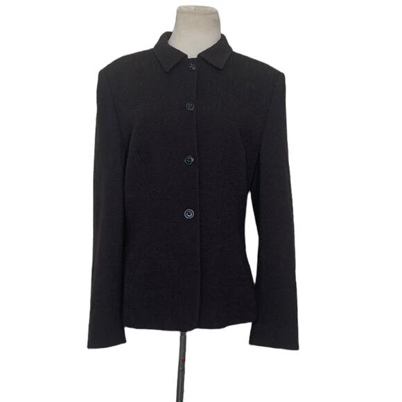Rene Lezard brown 4 button jacket blazer size 42 US 10 - Picture 1 of 10